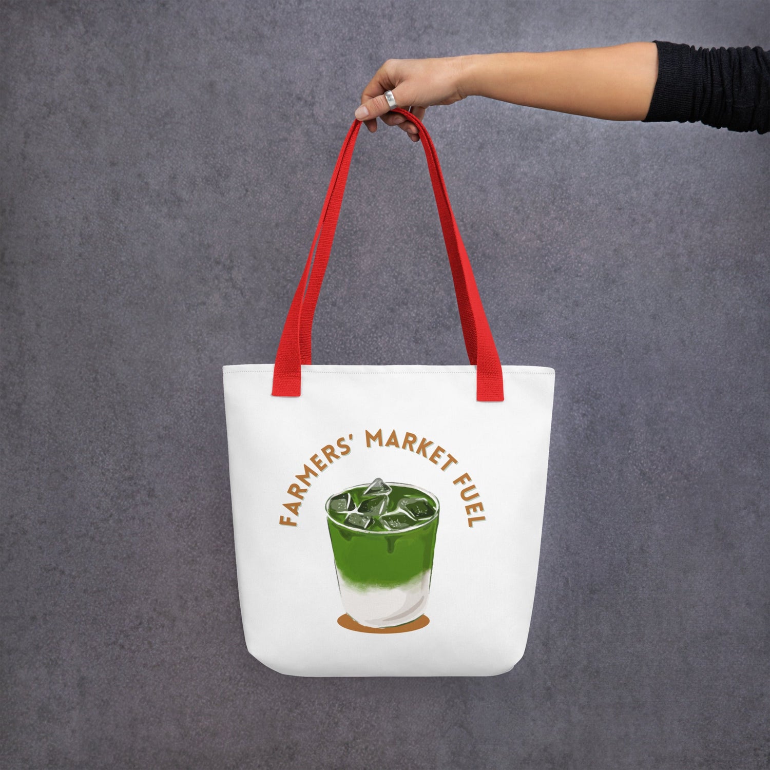 Printed Matcha Tote Bags